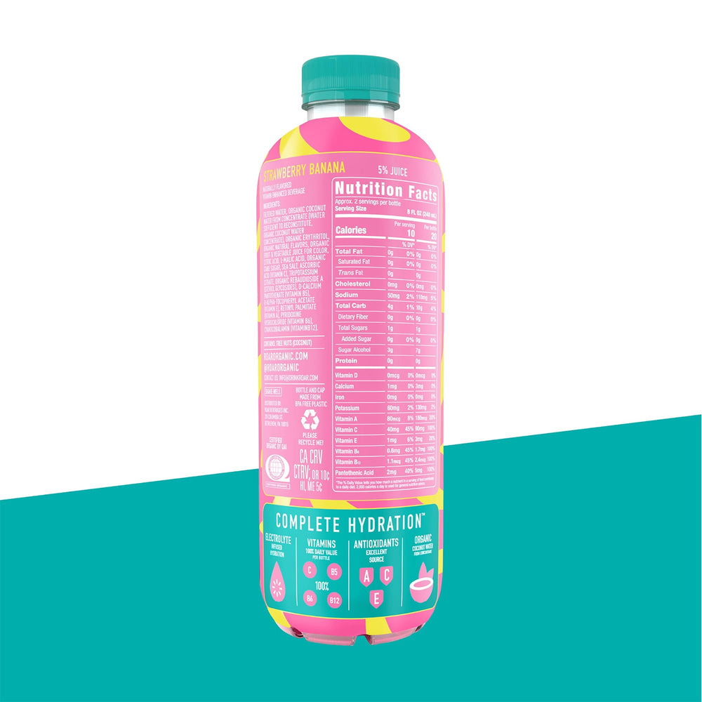 ROAR Complete Hydration gluten-free and non-GMO bottle suitable for diverse diets
