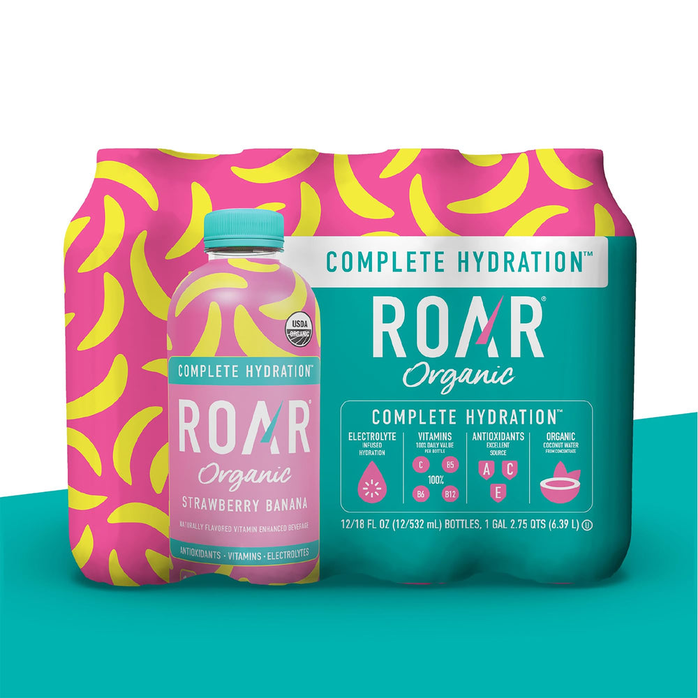 ROAR complete hydration on-the-go bottle scene ideal for workouts and travel
