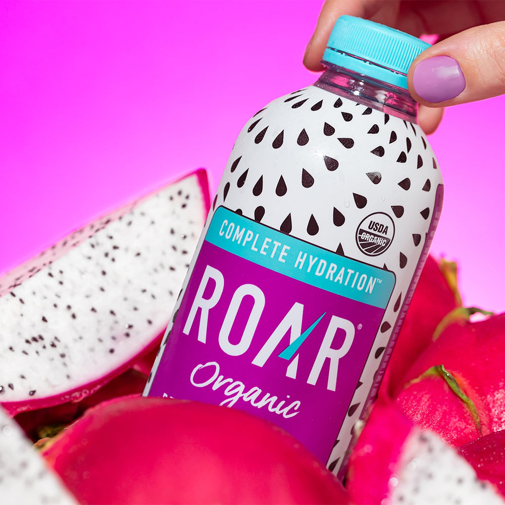 ROAR Complete Hydration Organic coconut-water base highlighting natural electrolytes for quick hydration