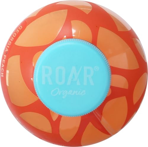 ROAR Georgia Peach Organic hydration poured over ice inviting cooling sip