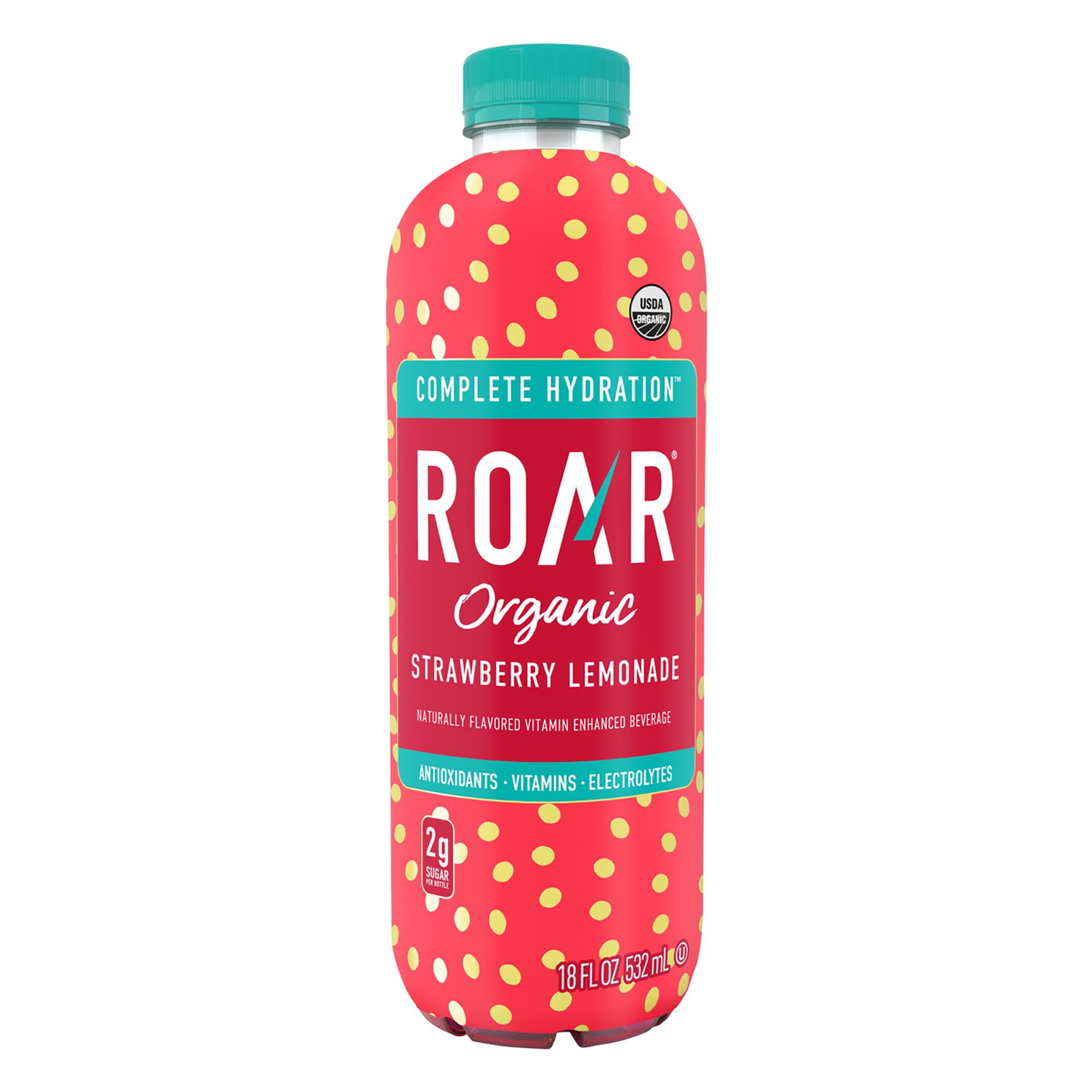 ROAR Organic during workout illustrates convenient electrolyte hydration.