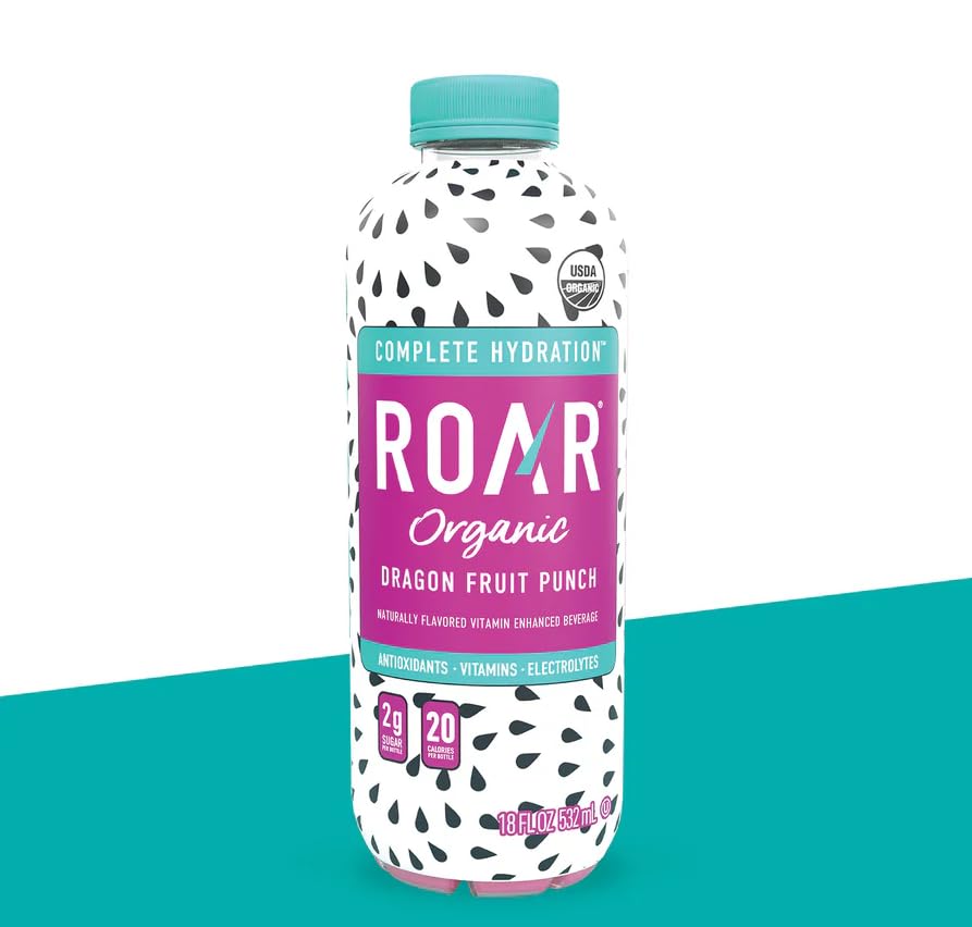 ROAR Organic Georgia Peach bottle with ripe peach aroma