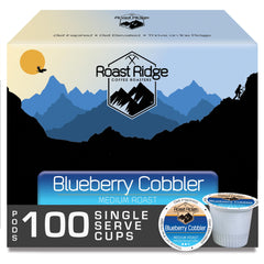 Roast Ridge Blueberry Cobbler pod for Keurig—rich aroma and convenient single-serve brew.