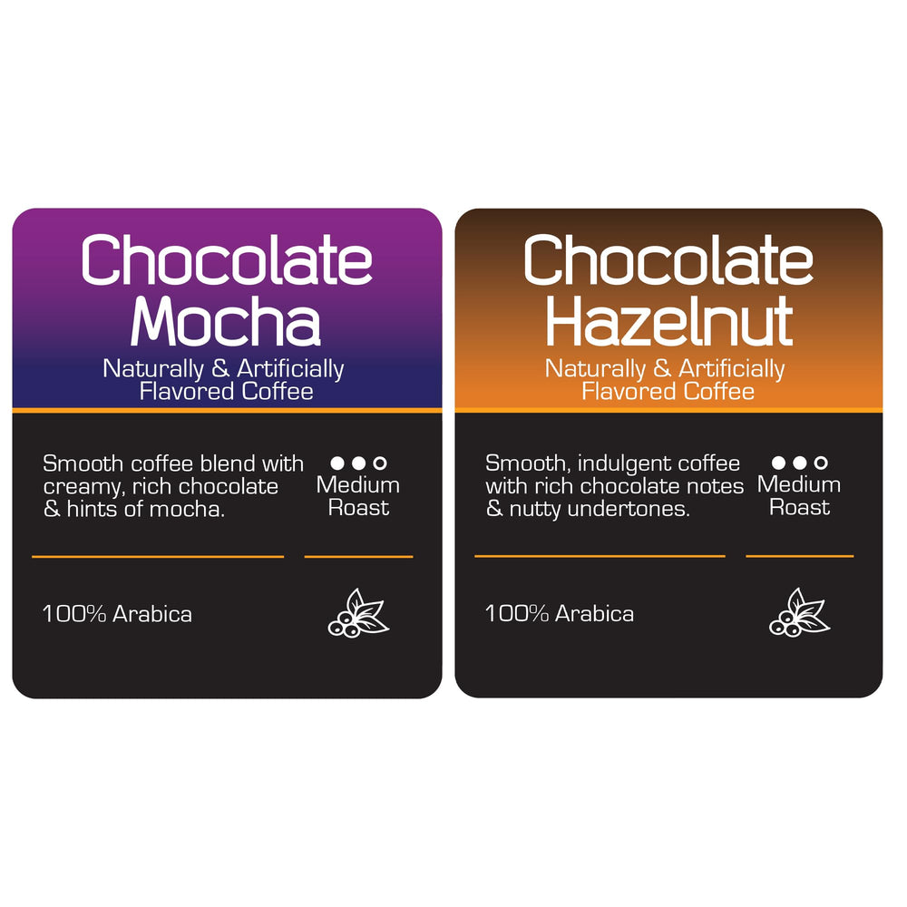 Roast Ridge Chocolate Hazelnut pods pack with smooth aroma.