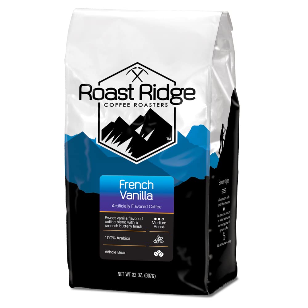 Roast Ridge French Vanilla coffee pack showing premium flavor infusion for mornings