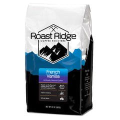 Roast Ridge French Vanilla coffee pack showing premium flavor infusion for mornings