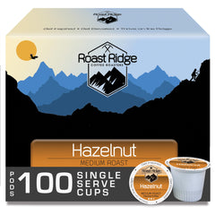 Roast Ridge Hazelnut Blend pods offering rich aroma and smooth flavor.