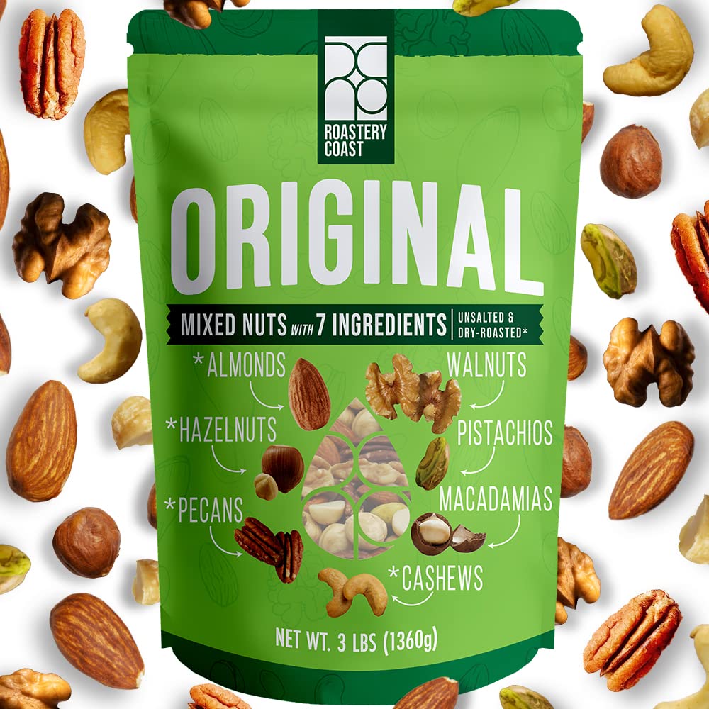 Roastery Coast Daily Nuts almonds dry-roasted for a crunchy, protein-rich snack