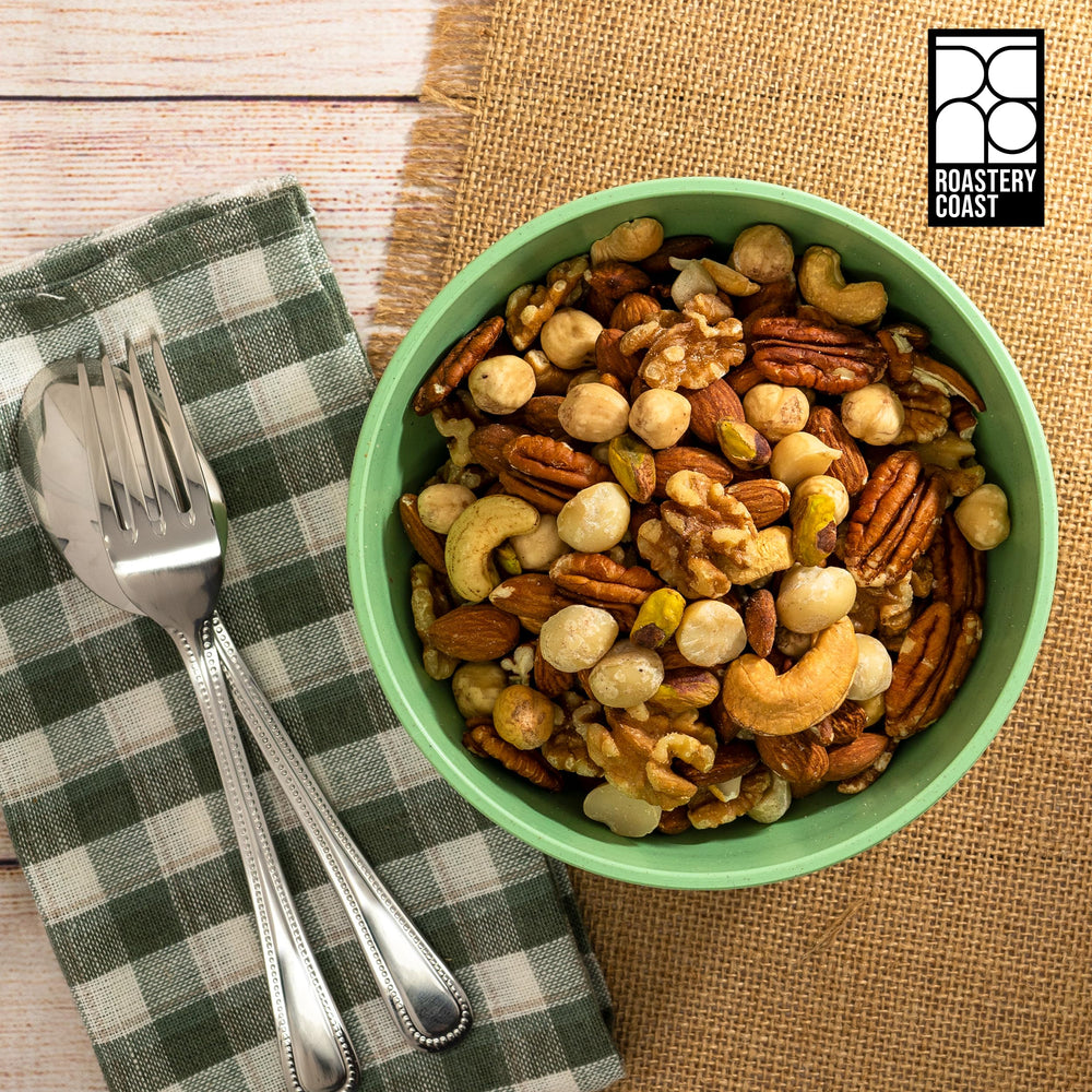 Roastery Coast Daily Nuts cashews dry-roasted delivering creamy texture