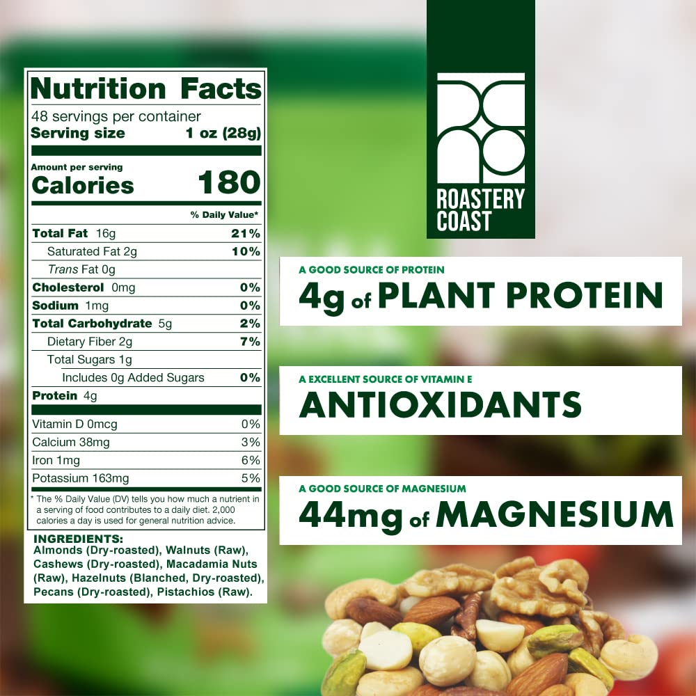 Roastery Coast Daily Nuts walnuts with rich flavor for savory snacking