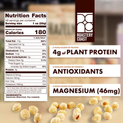 Roastery Coast hazelnuts blanched closeup of skinless kernels