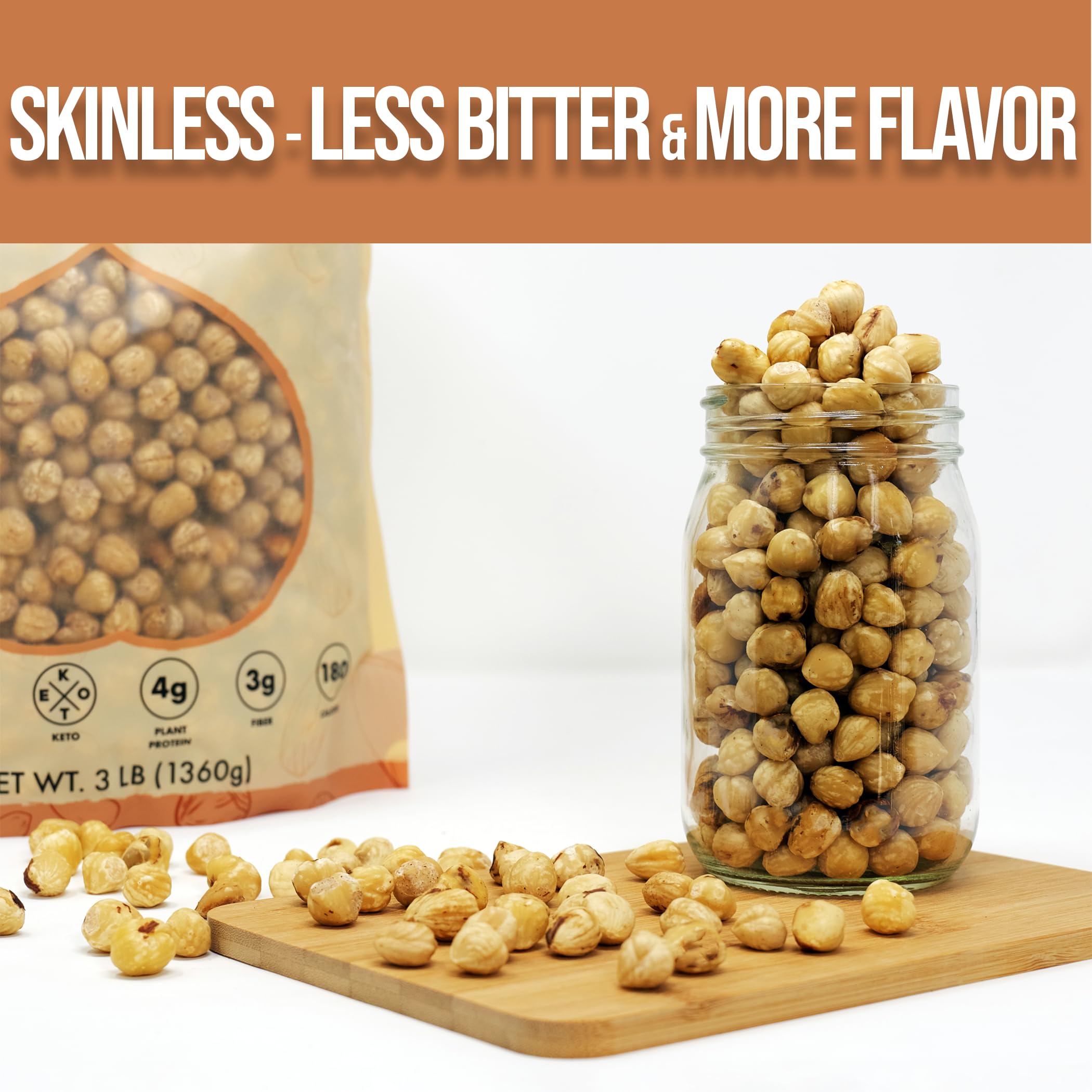 Roastery Coast hazelnuts crunchy texture closeup for snacking