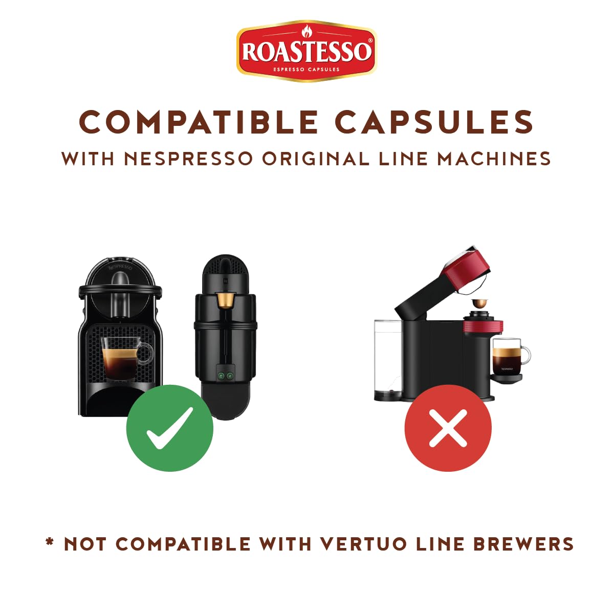 Roastesso USA-roasted and packed pods ensure small-batch quality and bold flavor in your cup.