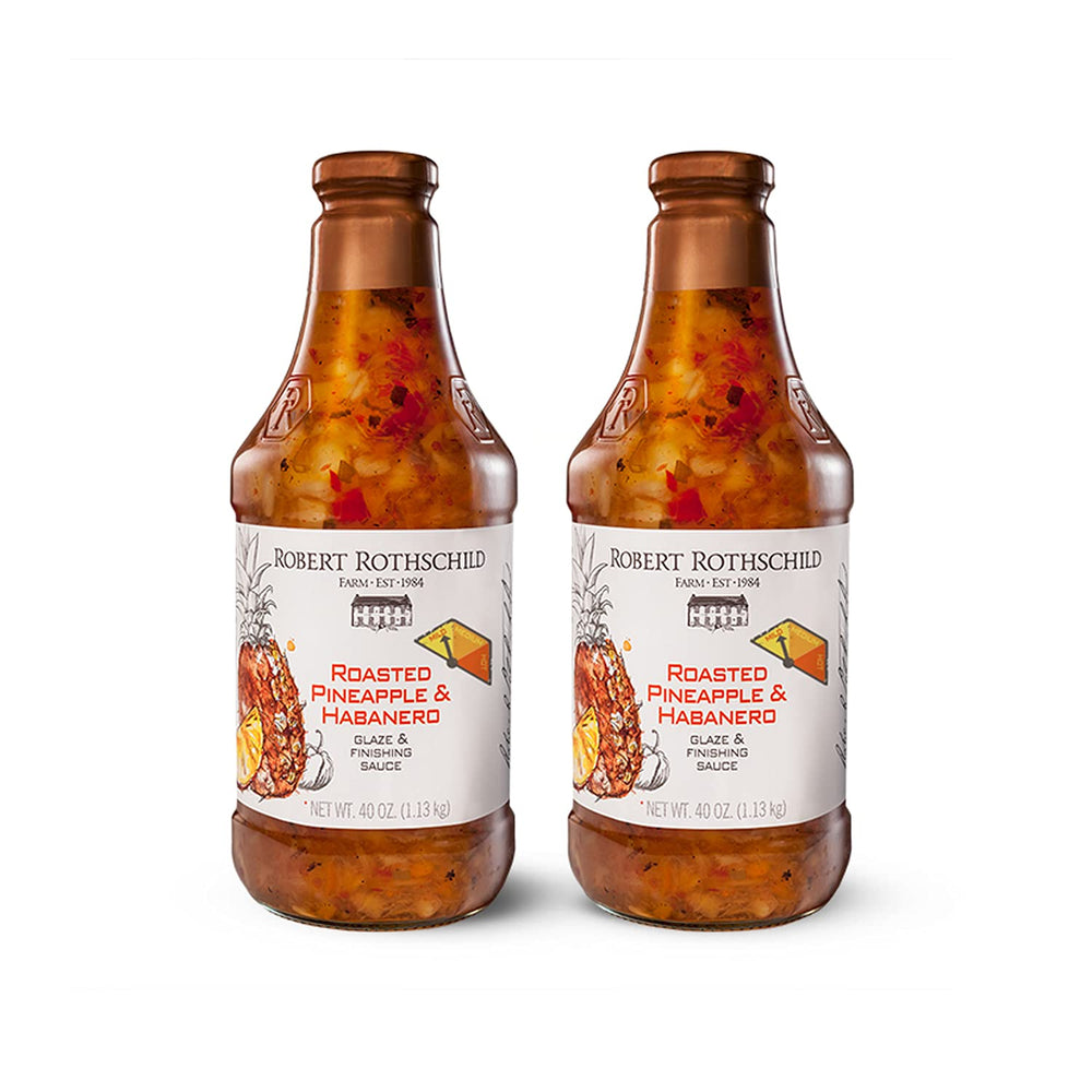 Robert Rothschild Farm roasted pineapple habanero glaze jar for bold flavors