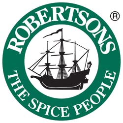 Robertsons Spice refill box emphasizing no artificial colourants for clean seasoning