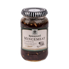 Robertson's traditional mincemeat jar with rich fruit and spice blend for festive pies