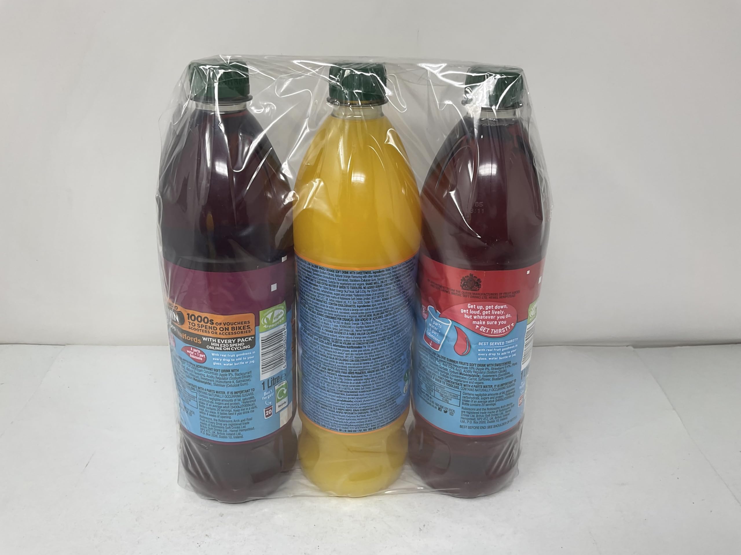 Robinsons No Added Sugar Fruit Squash Apple and Blackcurrant 1L for family beverages