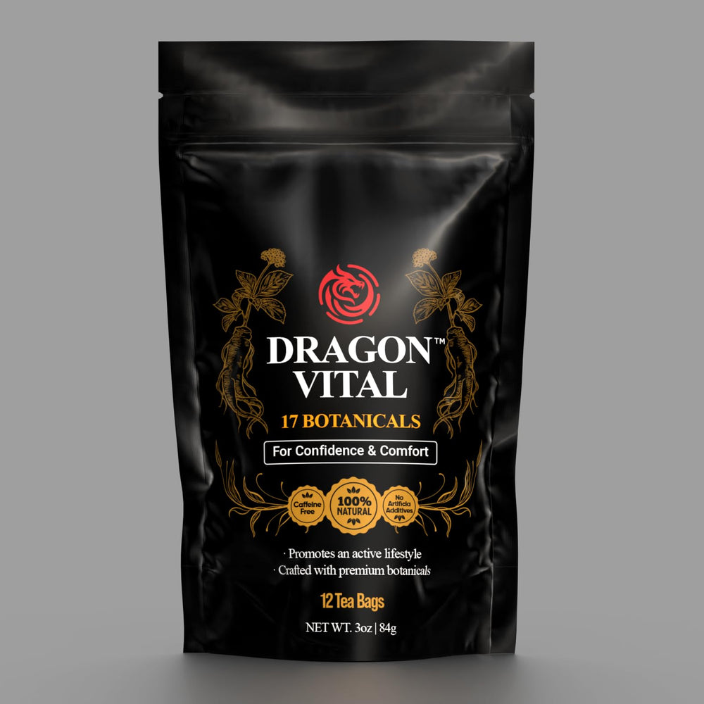 Robutop Dragon Vital ingredients highlight ginseng and maca benefits.
