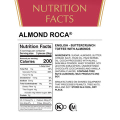 Roca Almond ROCA foil-wrapped pieces ready to enjoy buttery toffee