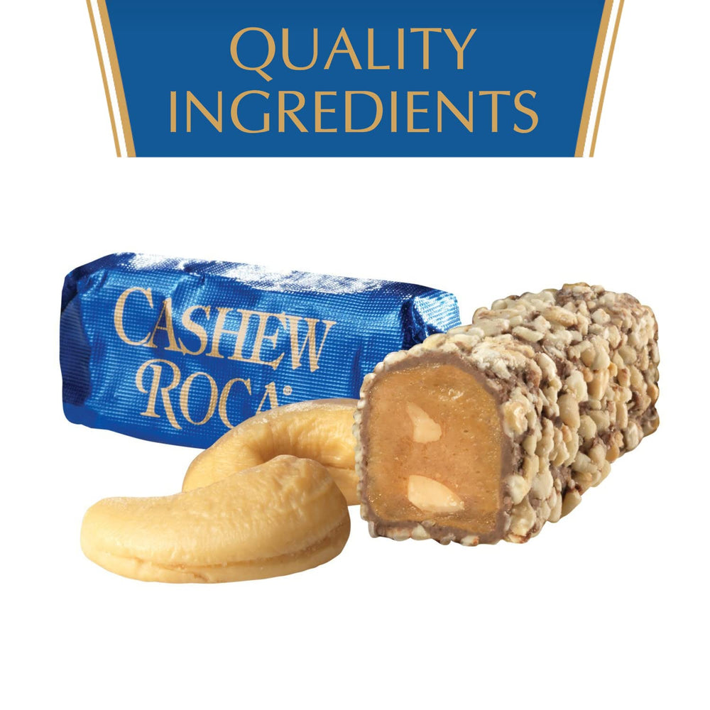 Roca buttercrunch aroma with vanilla notes enhancing taste.