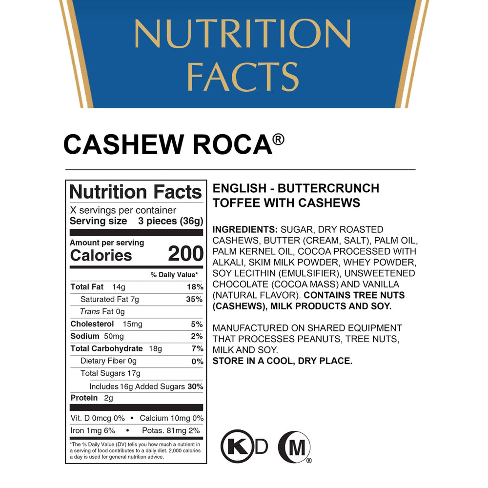 Individually wrapped Roca buttercrunch pieces for easy sharing.