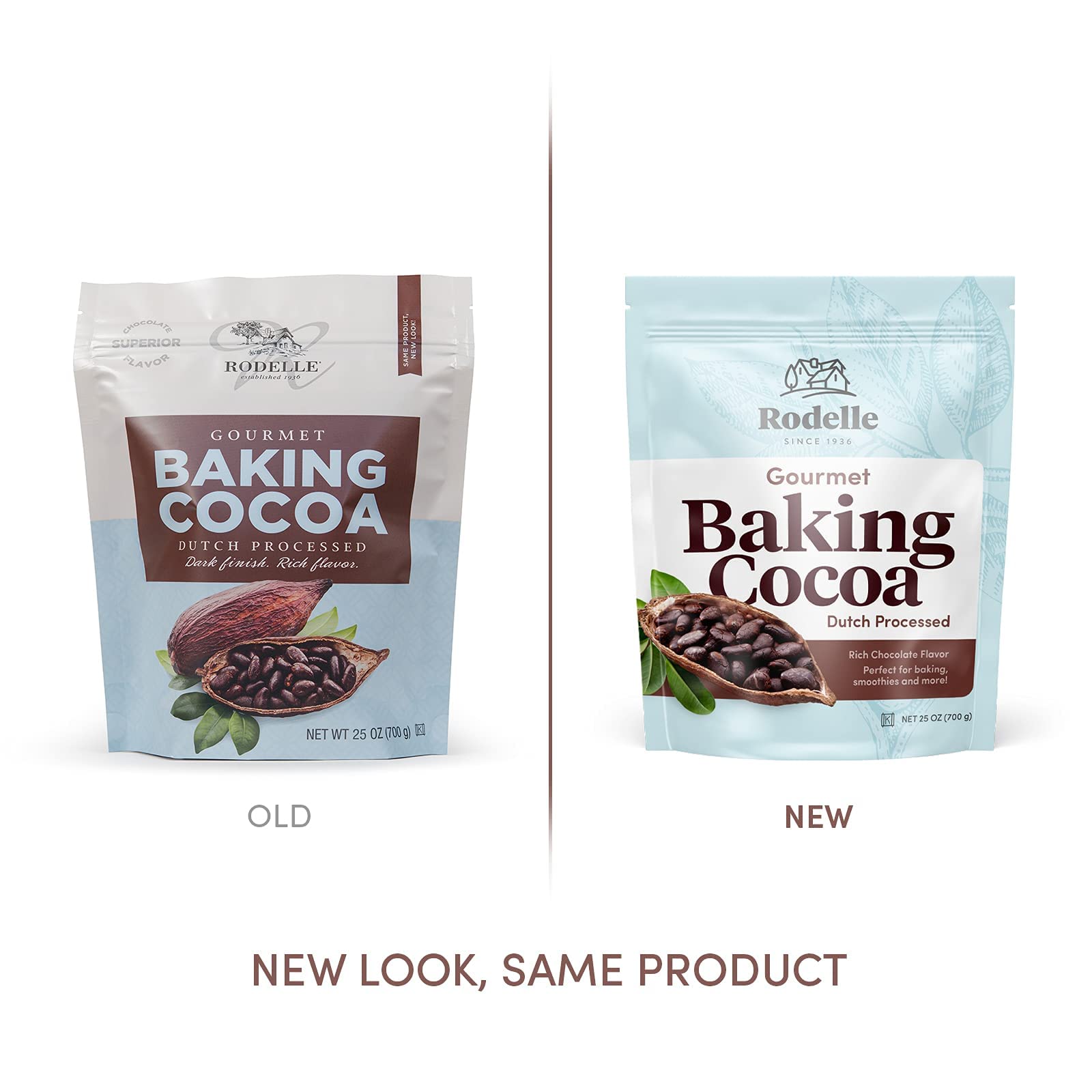 Rodelle cocoa powder in hot cocoa prep scene for indulgent drink