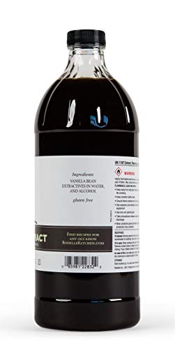 Rodelle Pure Vanilla Extract being poured for recipes with depth