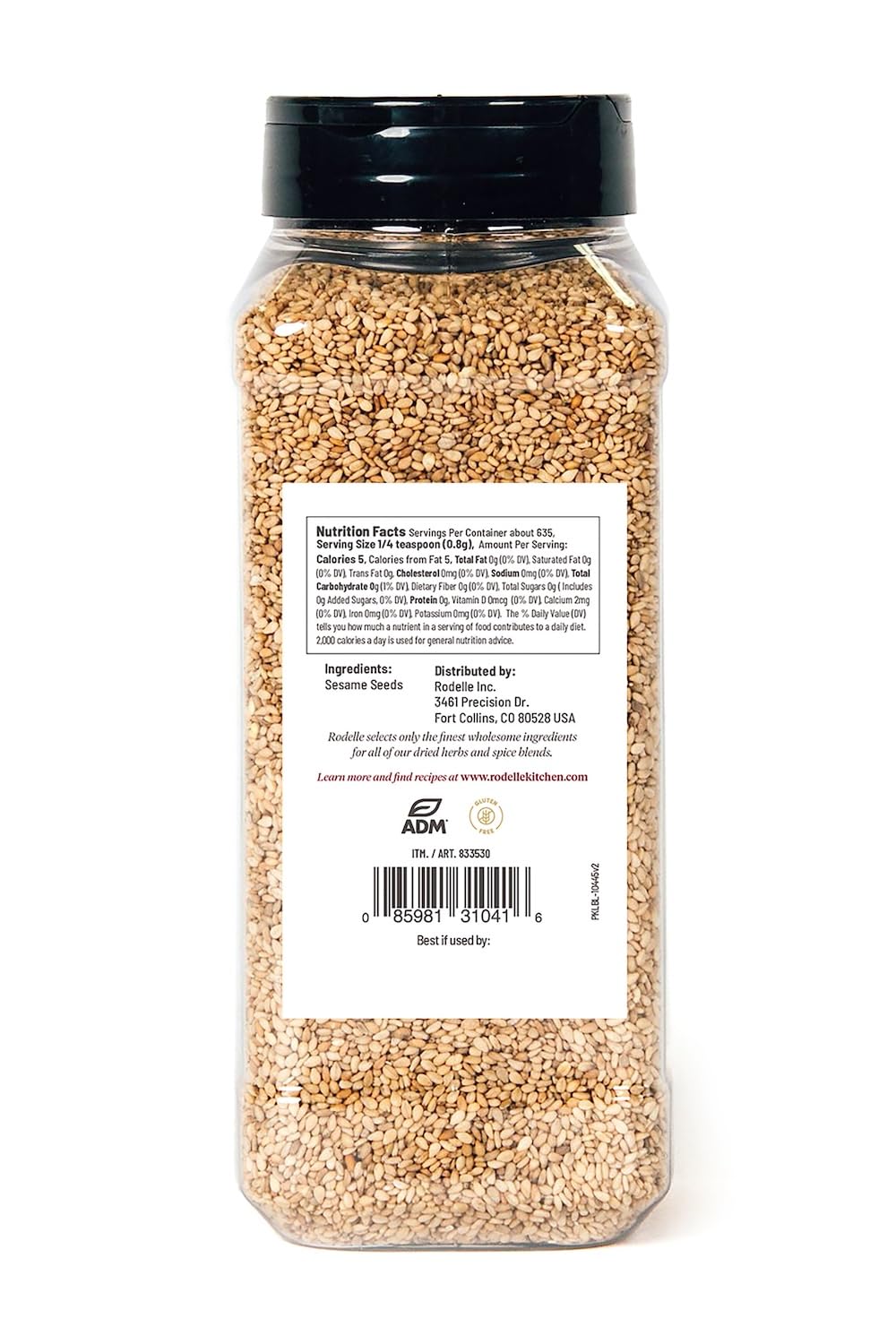 Rodelle Toasted Sesame Seeds beside a wok for stir-fry use