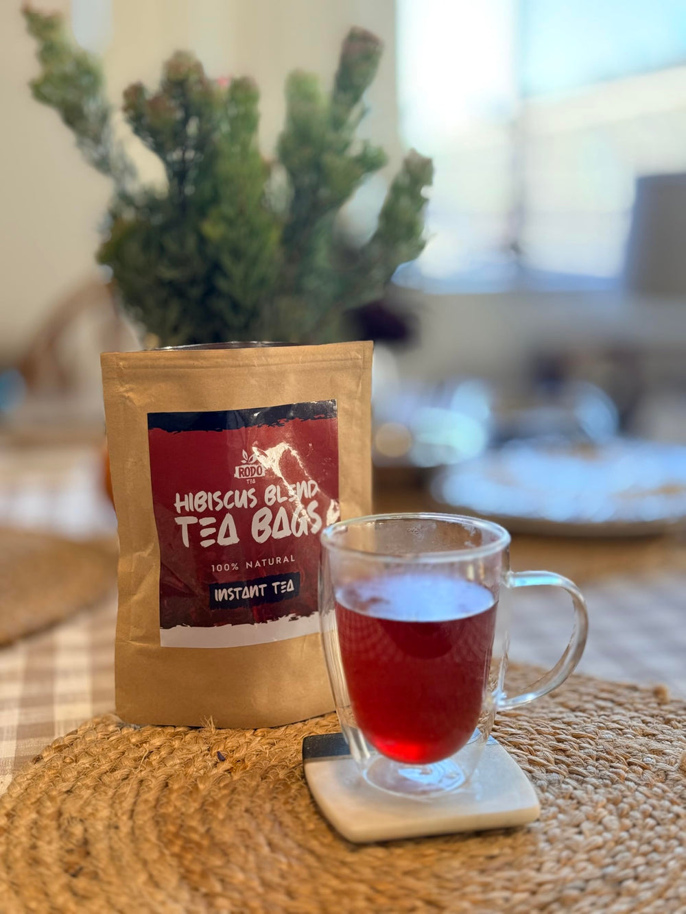 RodoZobo hibiscus tea bags carton variant emphasizes gift-ready packaging and premium quality.