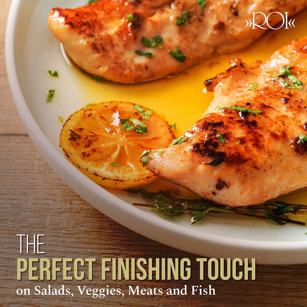 ROI Taggiasca EVOO lab-tested polyphenols indicate quality and freshness.