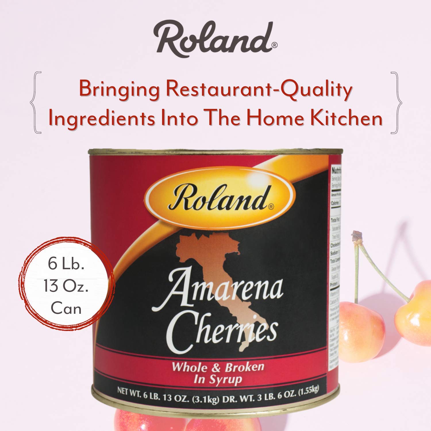 Roland Foods Amarena cherries cocktail garnish enhances drinks