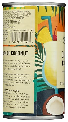Roland Foods Cream of Coconut used in breakfast treats like coconut pancakes.