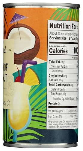 Roland Foods Cream of Coconut ingredients list with Dominican Republic sourcing.