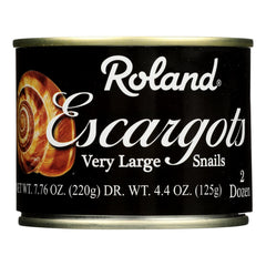 Roland Foods escargot snails in a very large can ideal for upscale appetizers.