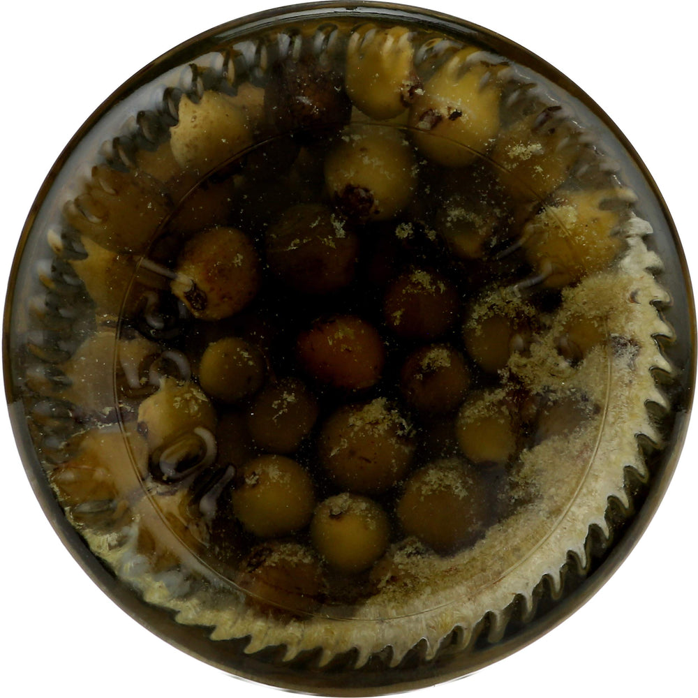 Roland Foods green peppercorns in vinegar jar, convenient ready-to-use format