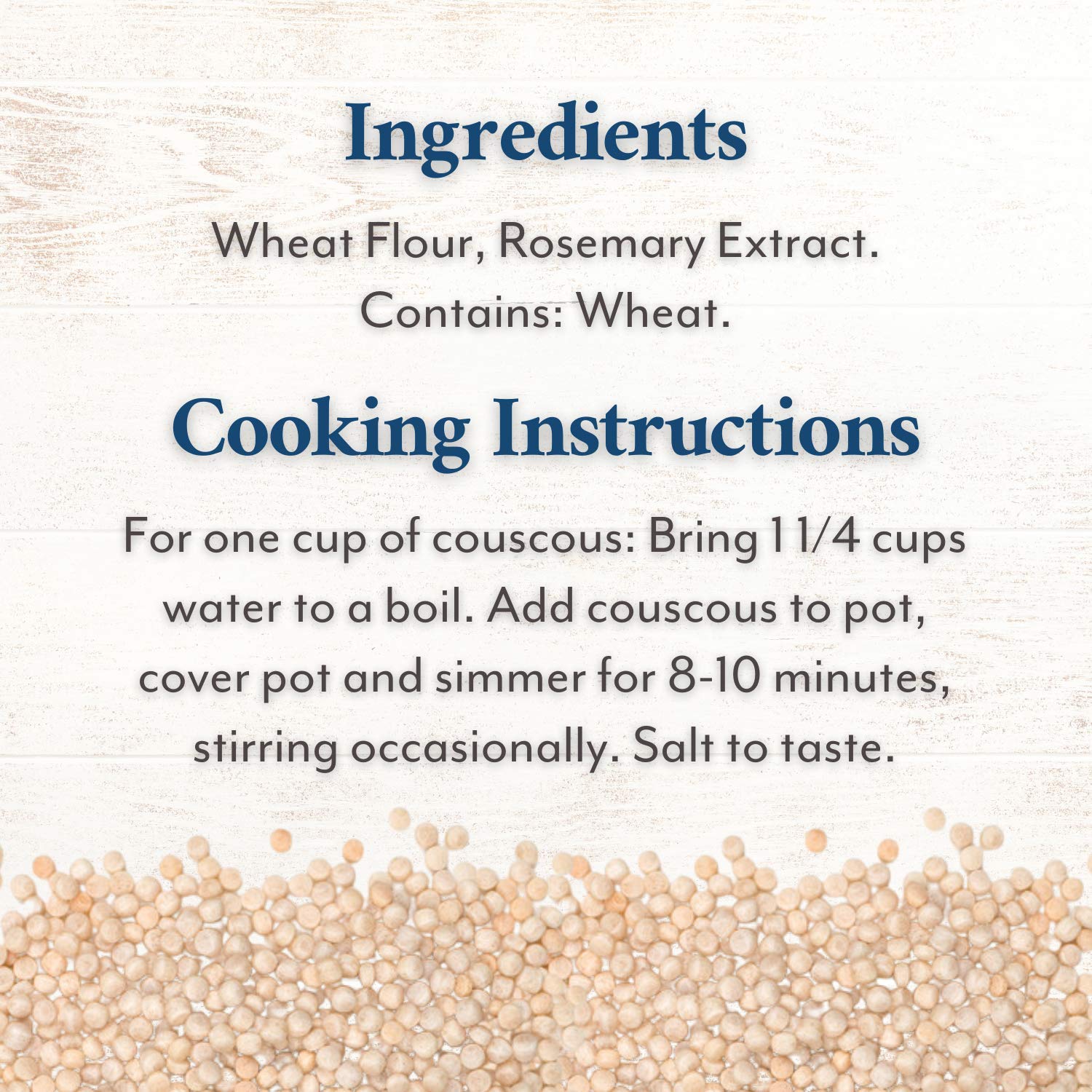 Roland Foods Israeli Couscous kitchen-ready option for home cooks.
