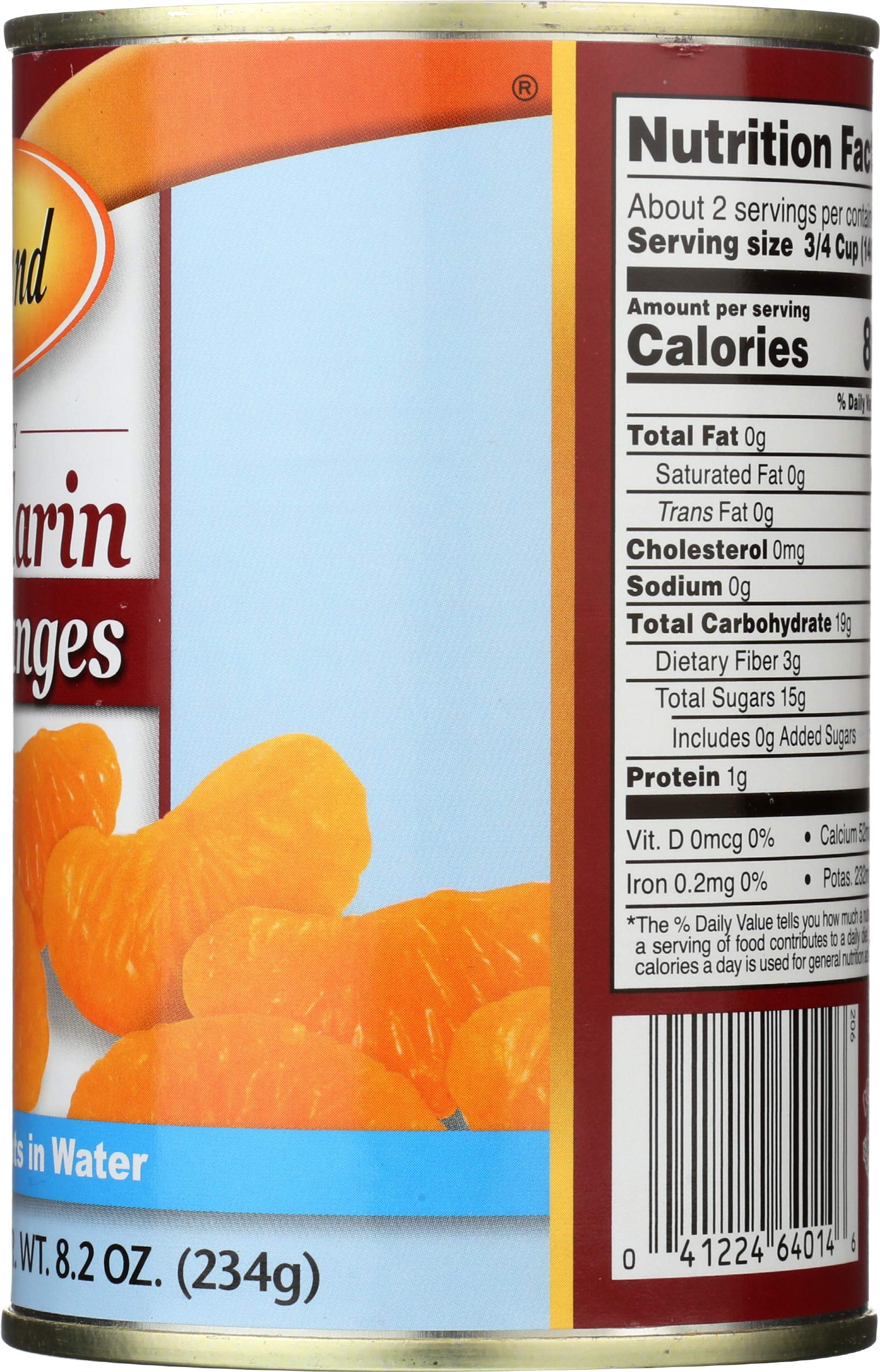 Roland Foods mandarin orange segments in water, snack ready.