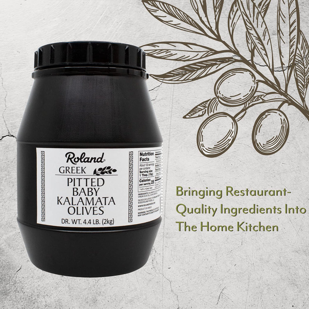 Kalamata olives as salad topping, adding color and depth.