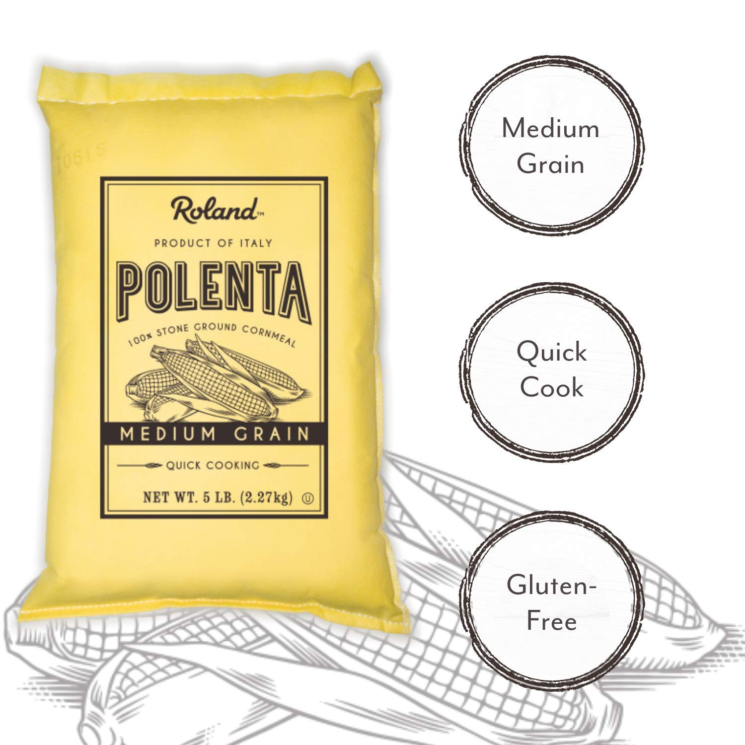 Roland Foods plated polenta dish showing versatility as main or side.