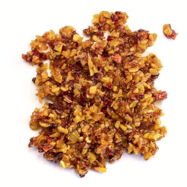 Roland Foods Spicy Chili Onion Crisp on pasta or noodles heightens flavor depth.