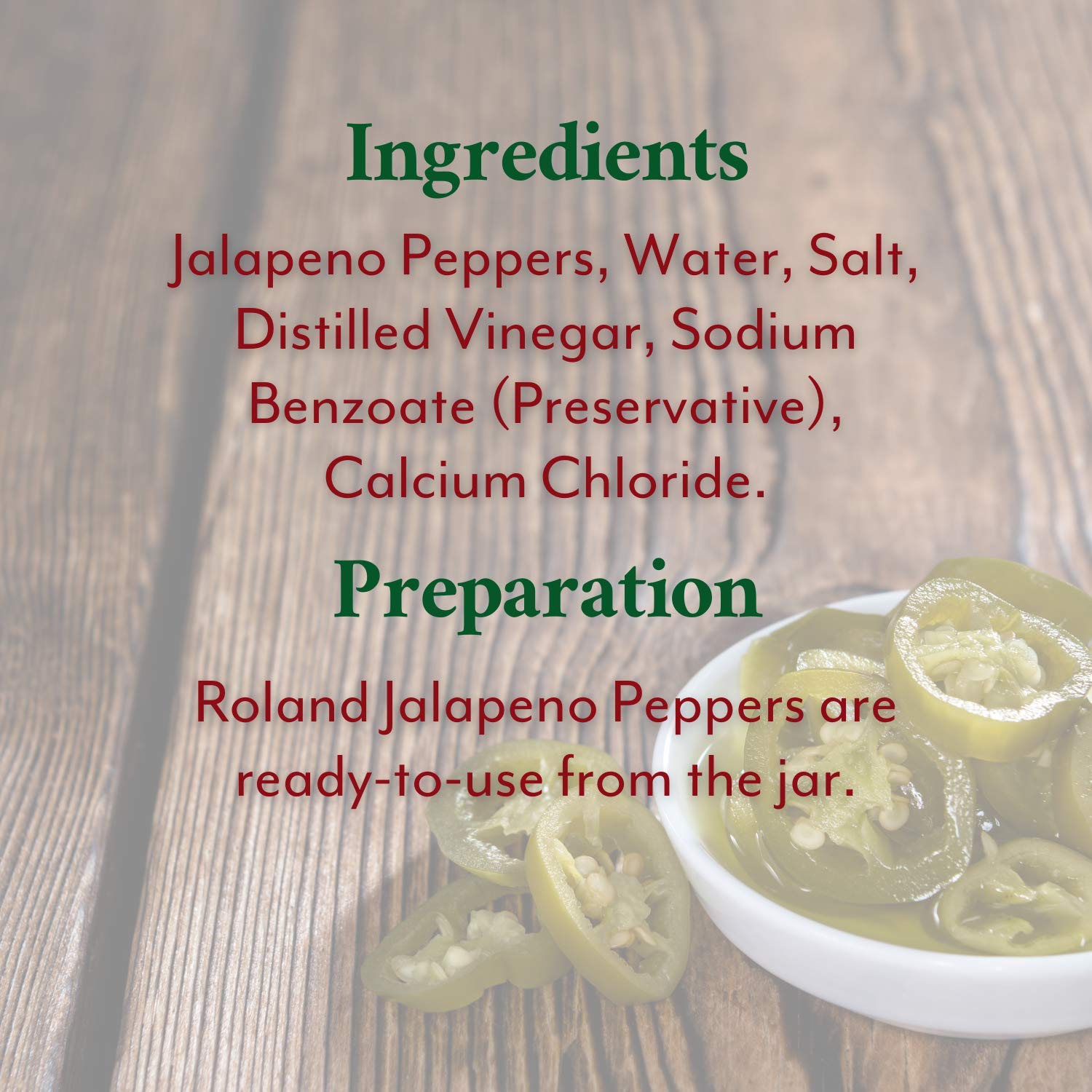 Roland Foods spicy tangy jalapeños enhance pizzas, nachos, and hot dogs