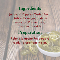 Roland Foods spicy tangy jalapeños enhance pizzas, nachos, and hot dogs