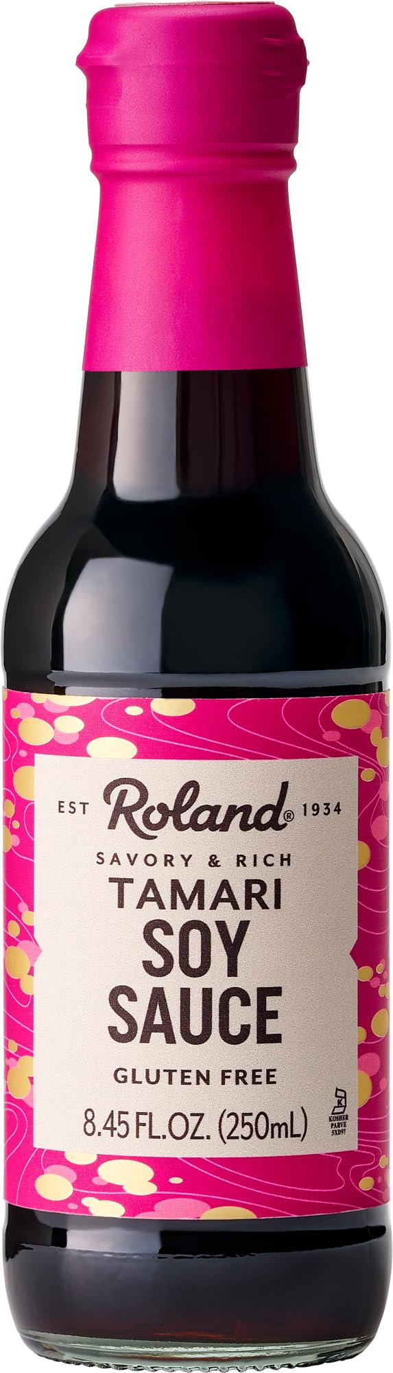 Roland Foods Tamari bottle pours to reveal rich umami.