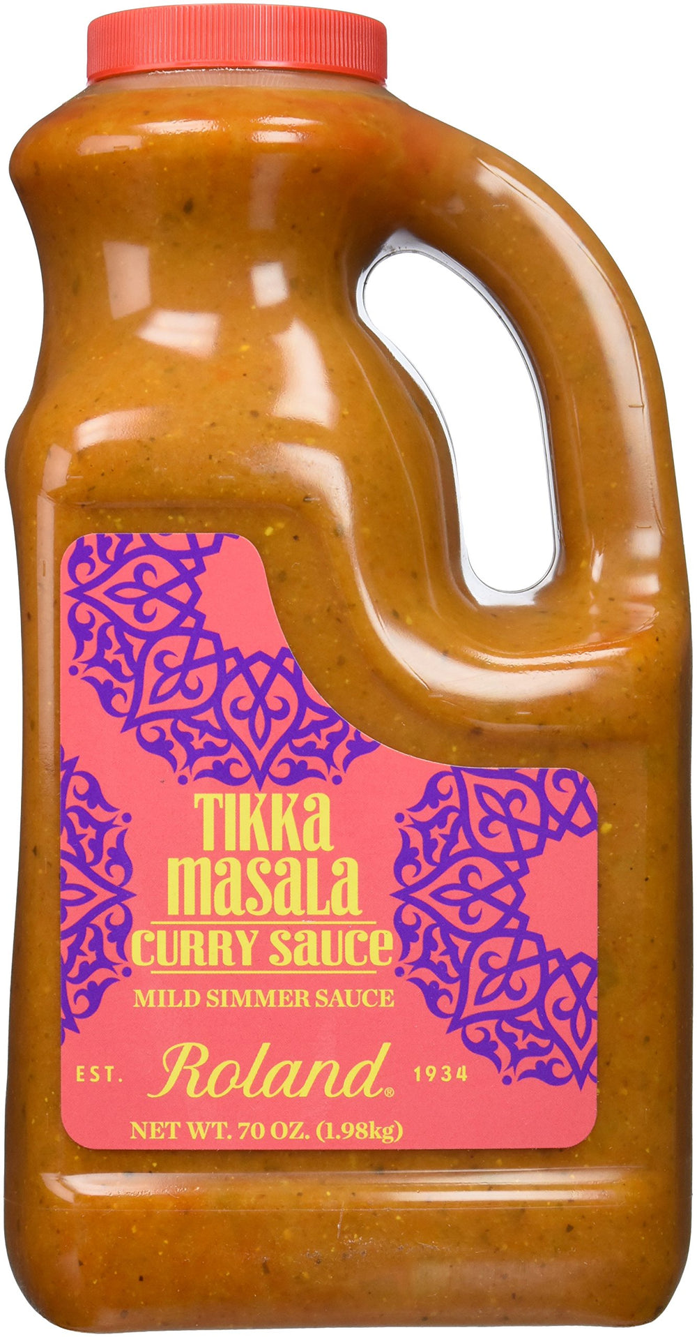 Roland Foods Tikka Masala Sauce jug enables easy weeknight meals.