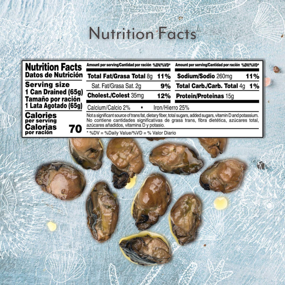 Roland Foods wild-caught oysters in oil emphasize premium, ready-to-eat seafood
