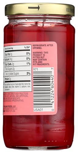 Roland Premium Maraschino Cherries with Stems cocktail-hero-shot highlights elegant garnish for cocktails.
