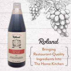 Roland Foods glaze on bruschetta provides sweet-tart shine.