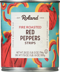 Roland Foods fire-roasted red peppers can for quick, flavorful pantry staple.
