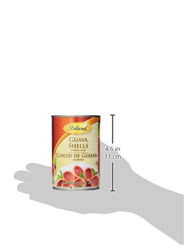Roland Foods guava shells in syrup, ideal for desserts, pastries, and beverages.