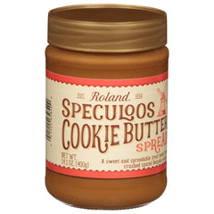 Roland Foods Speculoos cookie butter spread jar versatile for toast and desserts